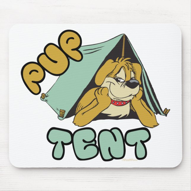 Pup Tent Camping Mouse Mat (Front)