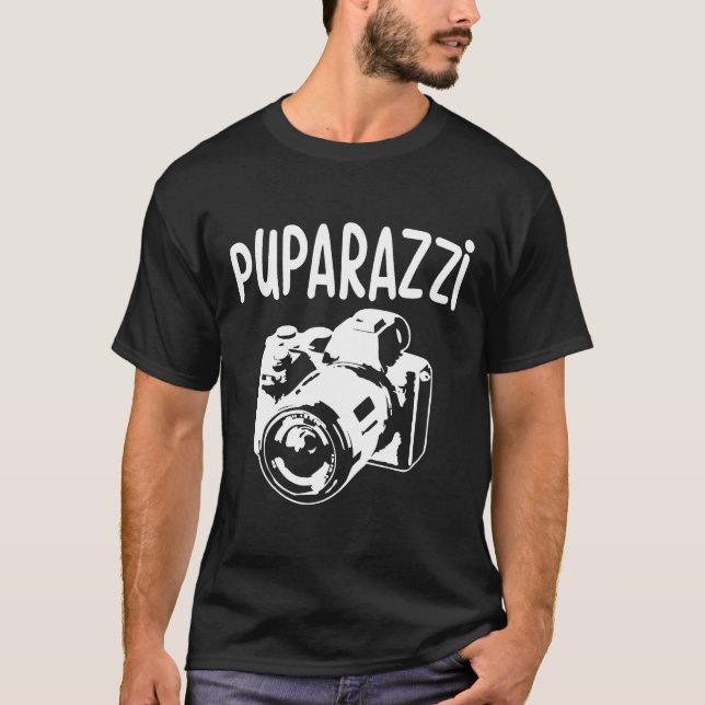 Puparazzi Dog Lover Photography For Photographer M T-Shirt (Front)