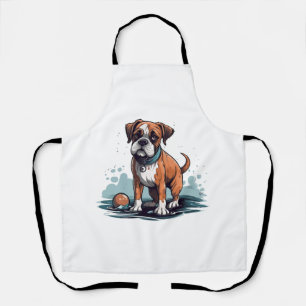 PupArt Design Boxer Briefs - Funny Dog Graphic  Apron