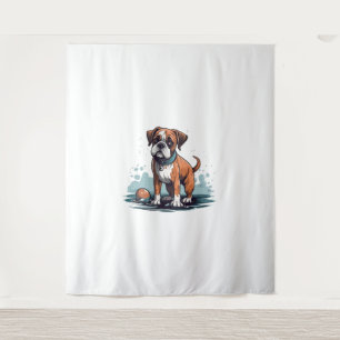 PupArt Design Boxer Briefs - Funny Dog Graphic Tapestry