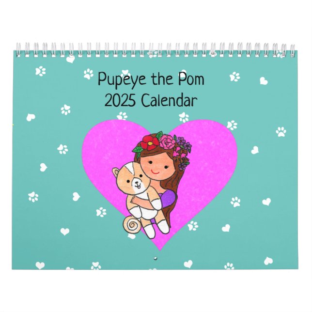 Pupeye the Pom Calendar 2025 (Cover)