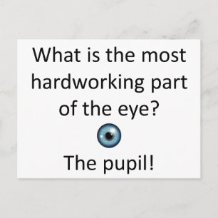 Pupil Joke Postcard