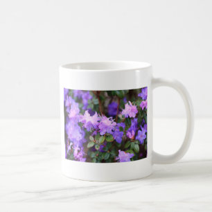 puple azalea flowering bush coffee mug