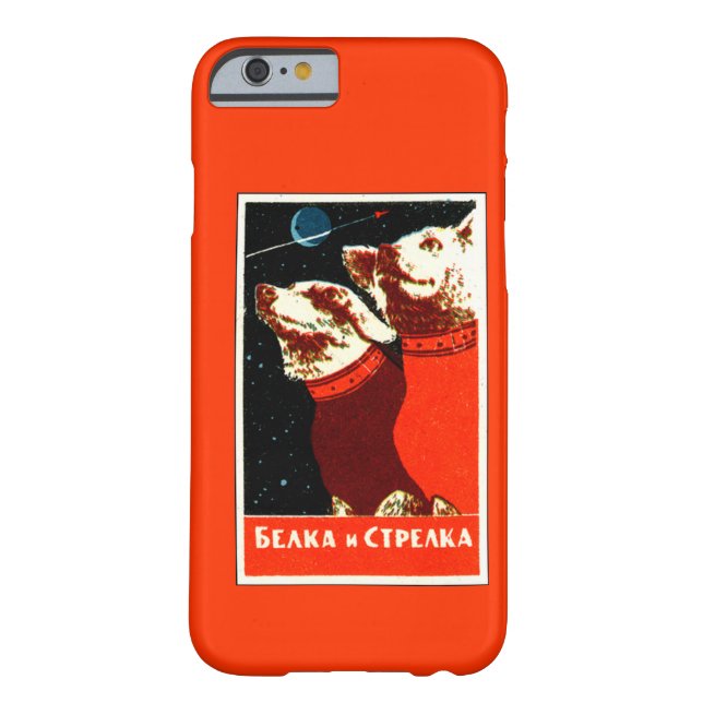 Pupniks Belka & Strelka Soviet Space Dogs iPhone 6 Case-Mate iPhone Case (Back)