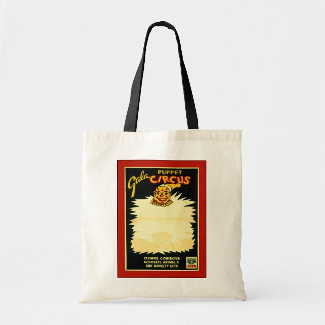 Puppet Circus Tote Bag (Front)