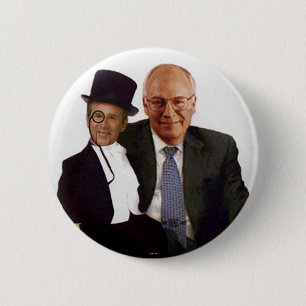 Puppet George W. jugate - Button