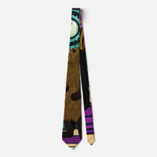 Puppet "Grizzly Bear Tarot Card" Tie