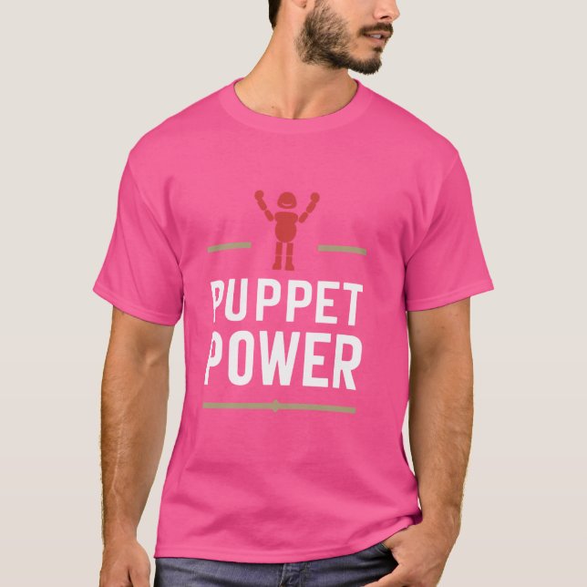 Puppet Mastery Shadow Play Ventriloquist Performan T-Shirt (Front)
