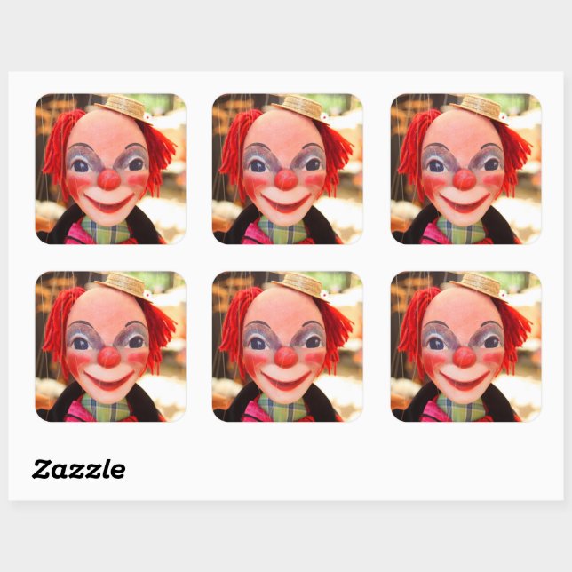 Puppet Square Sticker (Sheet)
