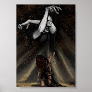 Puppet Woman In Love Poster Print - Painting Art