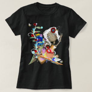 Puppet wonderland leafs botanical bottle key  T-Sh T-Shirt