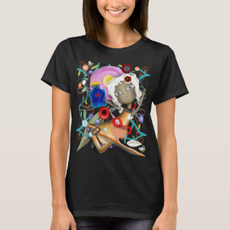 Puppet wonderland leafs botanical bottle key  T-Shirt