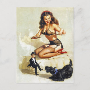 Puppeteer Pin-Up Postcard