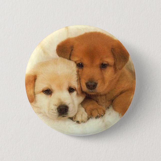 puppies_1 6 cm round badge (Front)