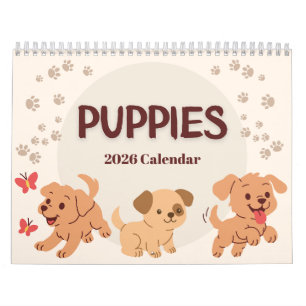 Puppies 2026 Calendar