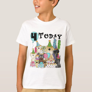 Puppies 4th Birthday Bash Tshirts and Gifts