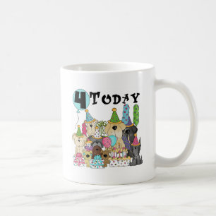 Puppies 4th Birthday Bash Tshirts and Gifts Coffee Mug