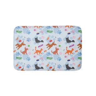 Puppies and Kittens Bath Mat