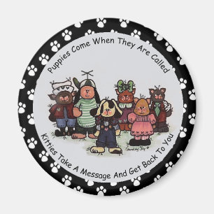Puppies And Kitties Magnet