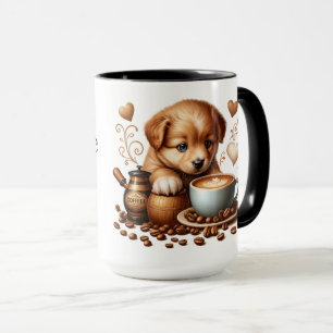 Puppies are a girl's best friend mug