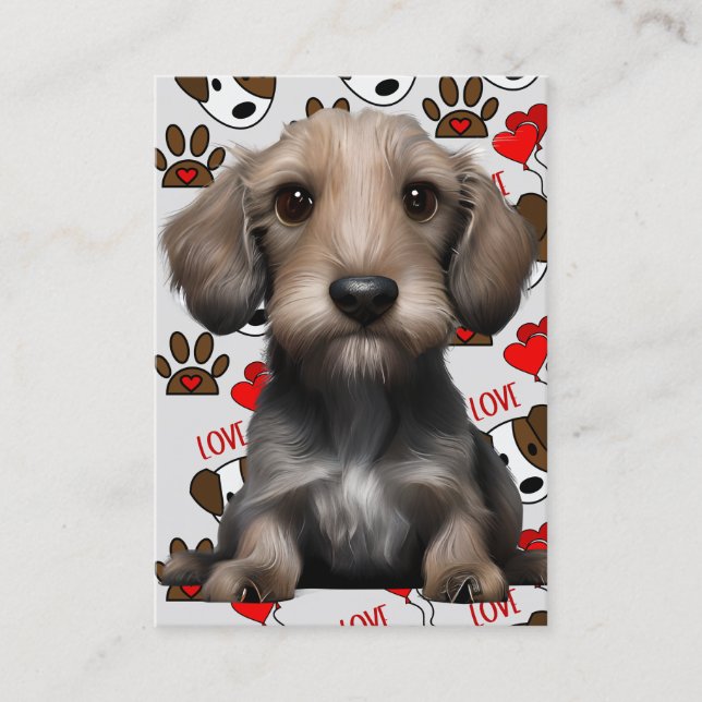 Puppies are one of the most precious and beloved c business card (Front)