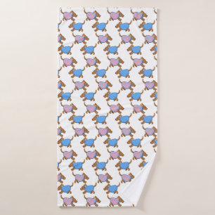Puppies Dog Bath Towel