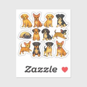 Puppies In Different Poses
