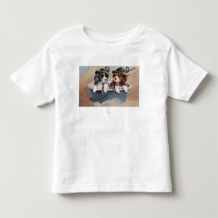 Puppies in Hats with Pipes Toddler T-Shirt