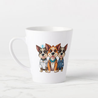 Puppies  latte mug
