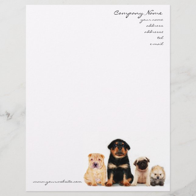 Puppies Letterhead (Front)