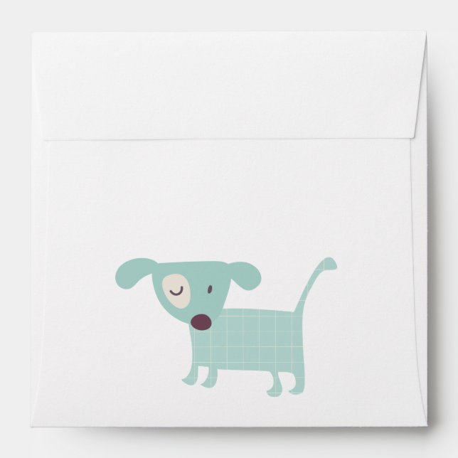Puppies, Stars, and Flowers Envelopes (Back (Top Flap))
