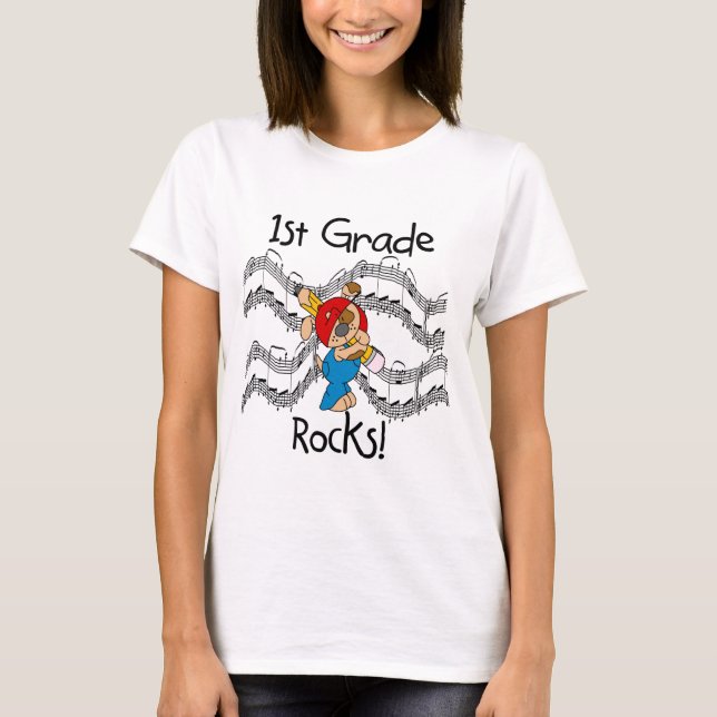 Puppy 1st Grade Rocks T-shirts and Gifts (Front)