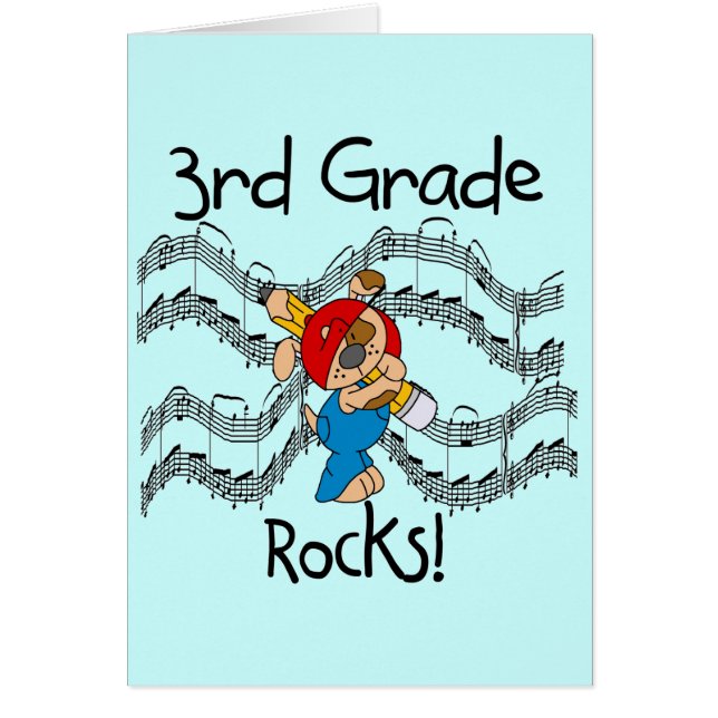 Puppy  3rd Grade Rocks Tshirts and Gifts (Front)