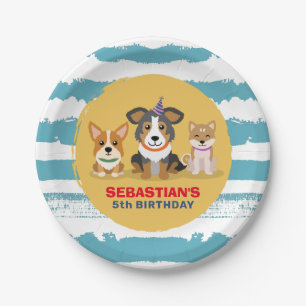 Puppy Aadoption Dog themed Birthday Party Paper Plate
