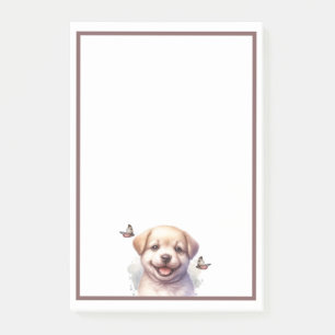 Puppy and Butterflies  Post-it Notes