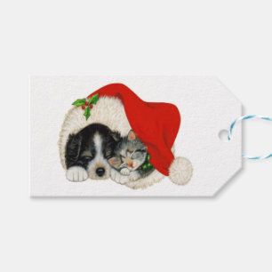 Puppy and Kitten Gift Tag