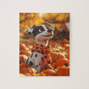 Puppy and Pumpkins Puzzle