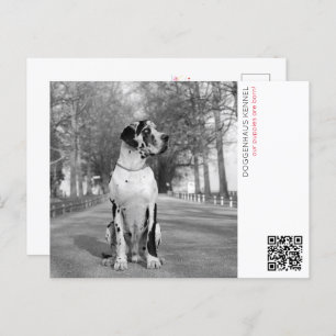 Puppy announcement postcard