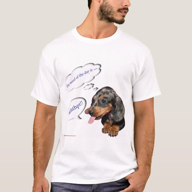 'Puppy Attitude' Dachshund T-Shirt (Front)