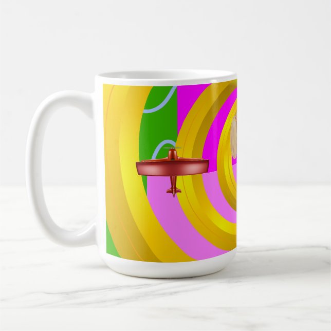 Puppy Aviation Anime Coffee Mug (Left)