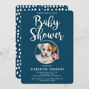 Puppy Baby Shower Invitation