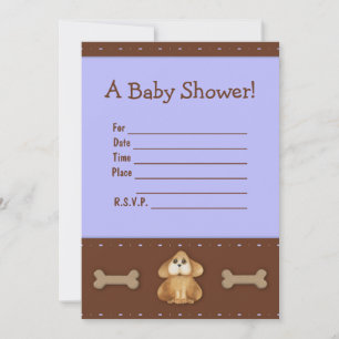 Puppy Baby Shower Invitation