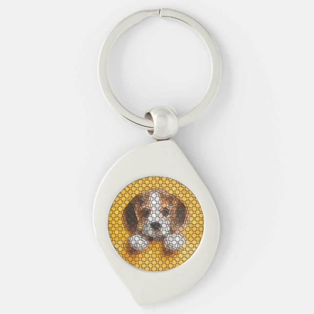 Puppy, Beagle,animal  Key Ring (Front)