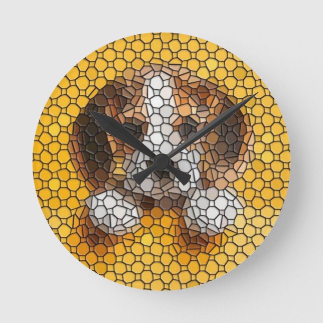 Puppy, Beagle,pet Round Clock (Front)