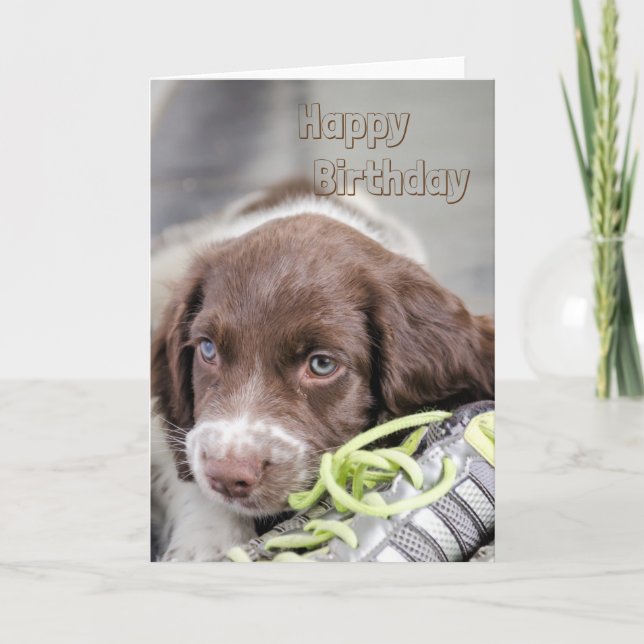 Puppy Birthday card (Front)