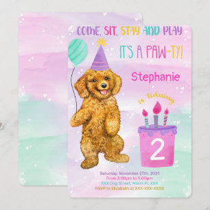 Puppy Birthday Invitation
