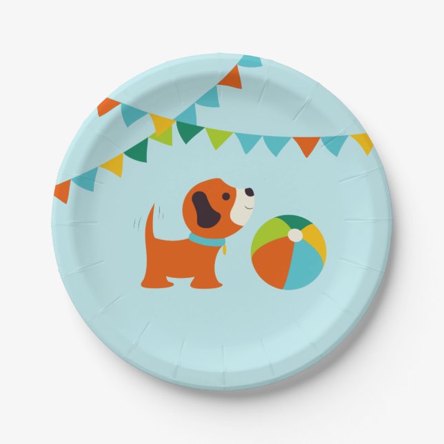 Puppy Birthday Paper Plate v1.0 (Front)