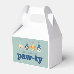 Puppy Birthday Party, Dog Paw-ty, Kids Favour Box
