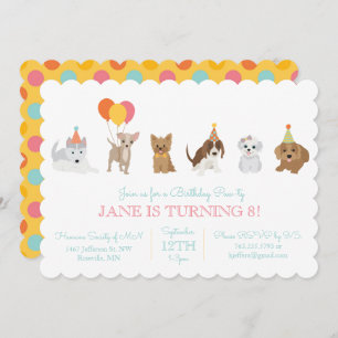Puppy Birthday Party Invitation