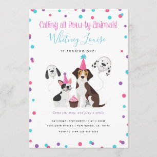 Puppy Birthday Party Invitations